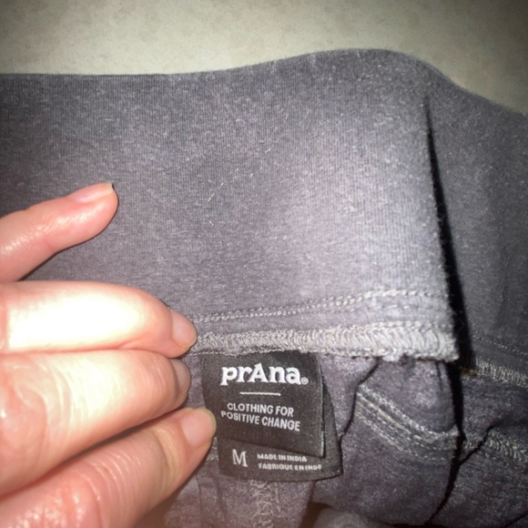 prAna Mantra Pant Gray Wide Leg Pants Hemp blend Yoga Loungewear Activewear - Picture 11 of 13